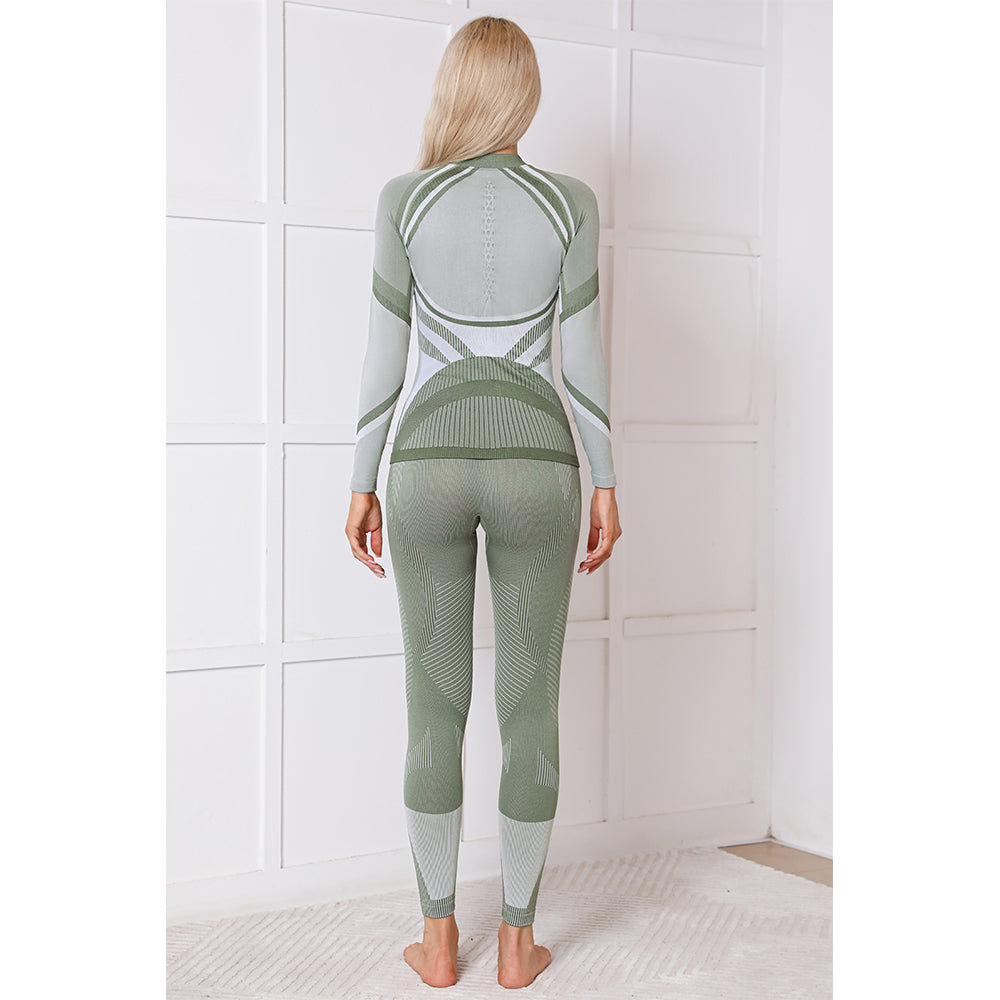 Attraco Women's Thermal Underwear Sets Half Zip Long Johns Underwear Thermal Wear Thermal Set For Winter
