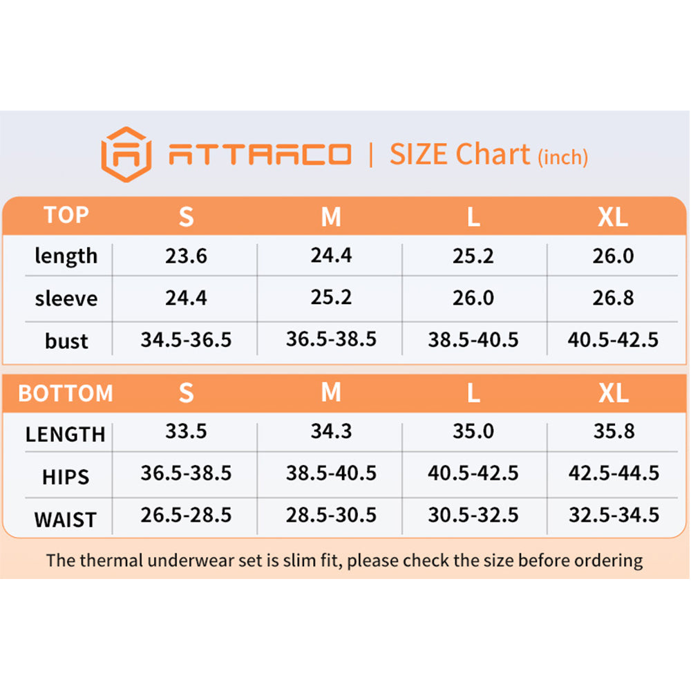 Attraco Women's Thermal Underwear Long Johns Base Layer Women Thermal Set Clothes Winter