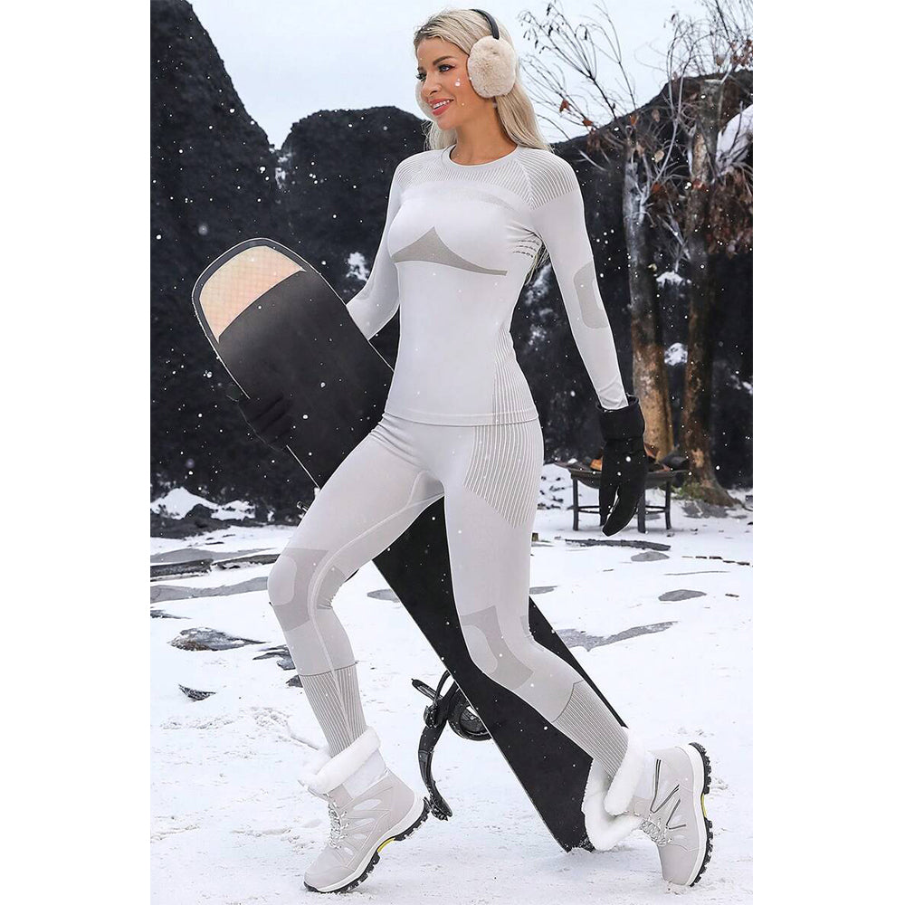 Attraco Women's Thermal Underwear Set Long Johns Warm Base Layer Top & Bottom for Cold Weather