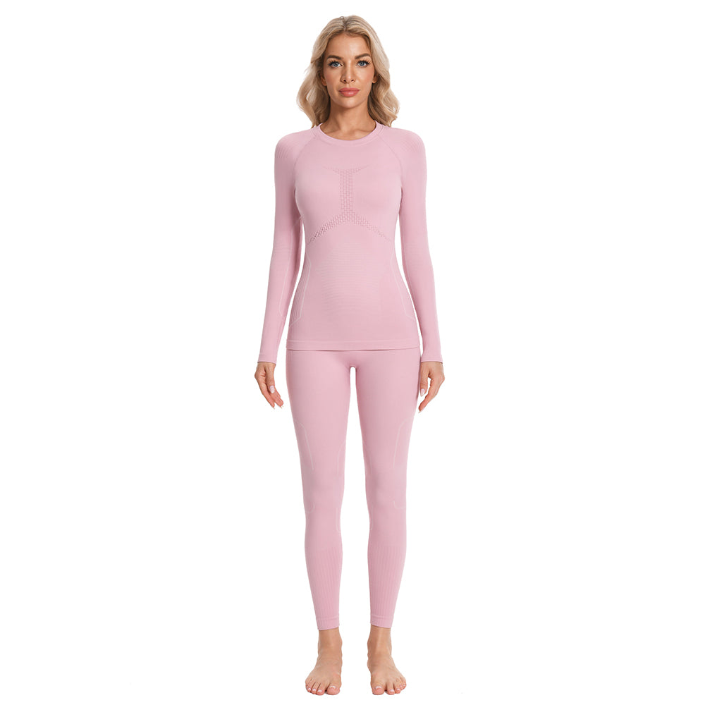 Attraco Women's Thermal Underwear Long Johns Base Layer Women Thermal Set Clothes Winter