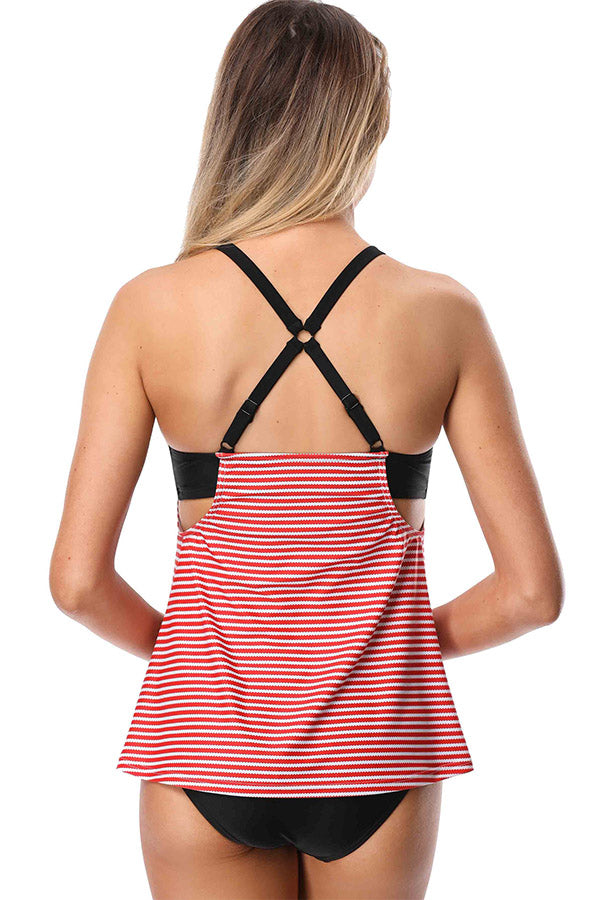 Women Swimwear Tankini Top & Bottoms-3289
