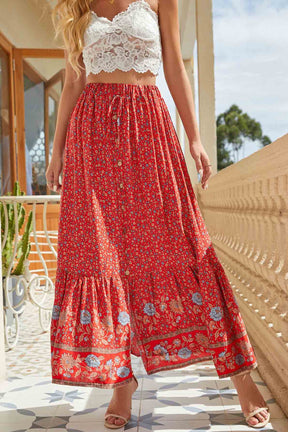 Ladies Floral Print Beach Wear Bohemia Dresses-AL9780