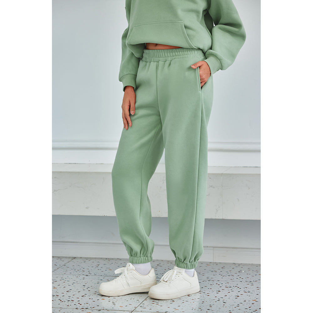 Attraco Women's Fallfreshness Unisex Airplane Model Travel Sweatpants Fleece Lined  Waistband with Side Pockets Sport Pants