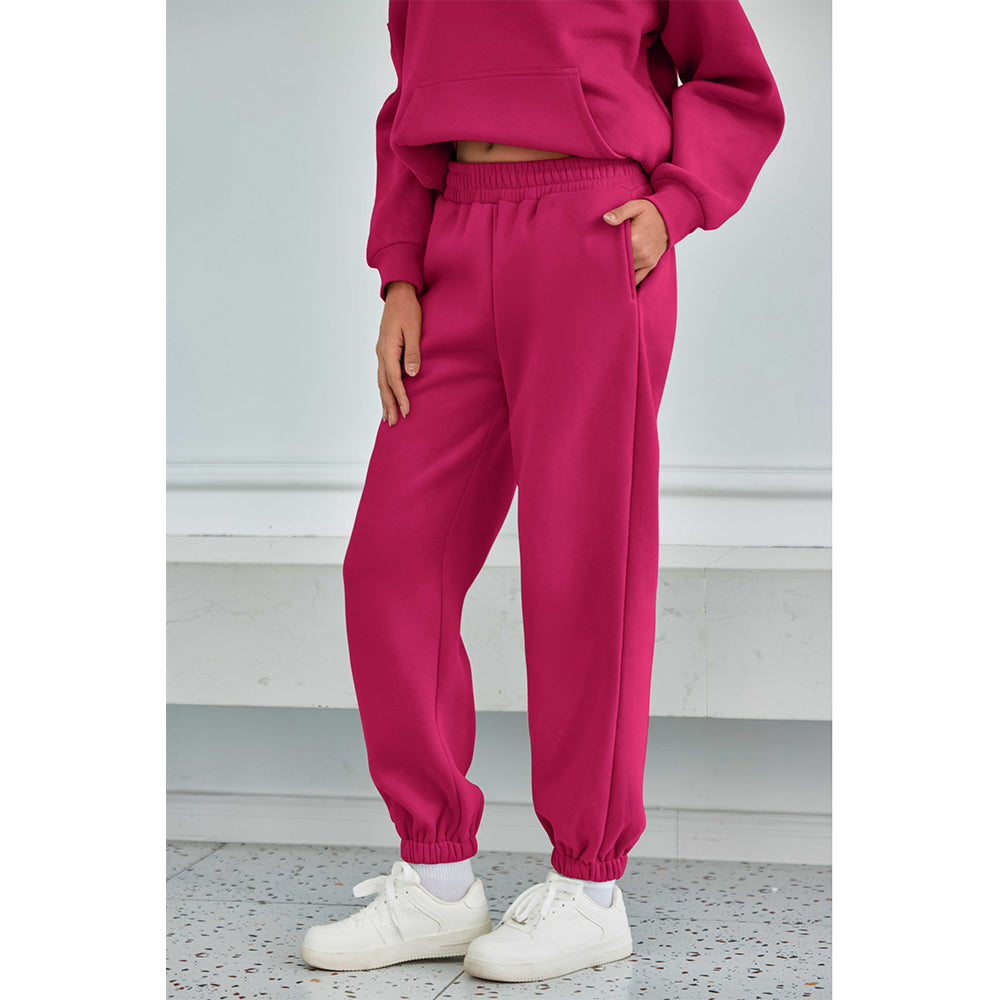 Attraco Women's Fallfreshness Unisex Airplane Model Travel Sweatpants Fleece Lined  Waistband with Side Pockets Sport Pants