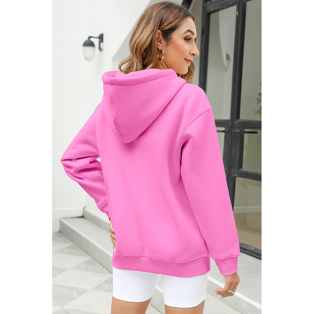 Attraco Women's Oversized Oversized Casual Drop Shoulder Pullover Hoodie Sweatshirt with Kangaroo Pocket
