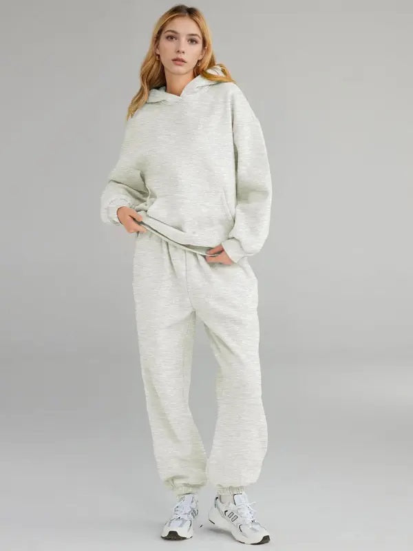 Attraco Womens 2 Piece Outfits Lounge Hoodie Sweatsuit Sets Oversized Sweatshirt Baggy Fall Fashion Sweatpants Tracksuit Set