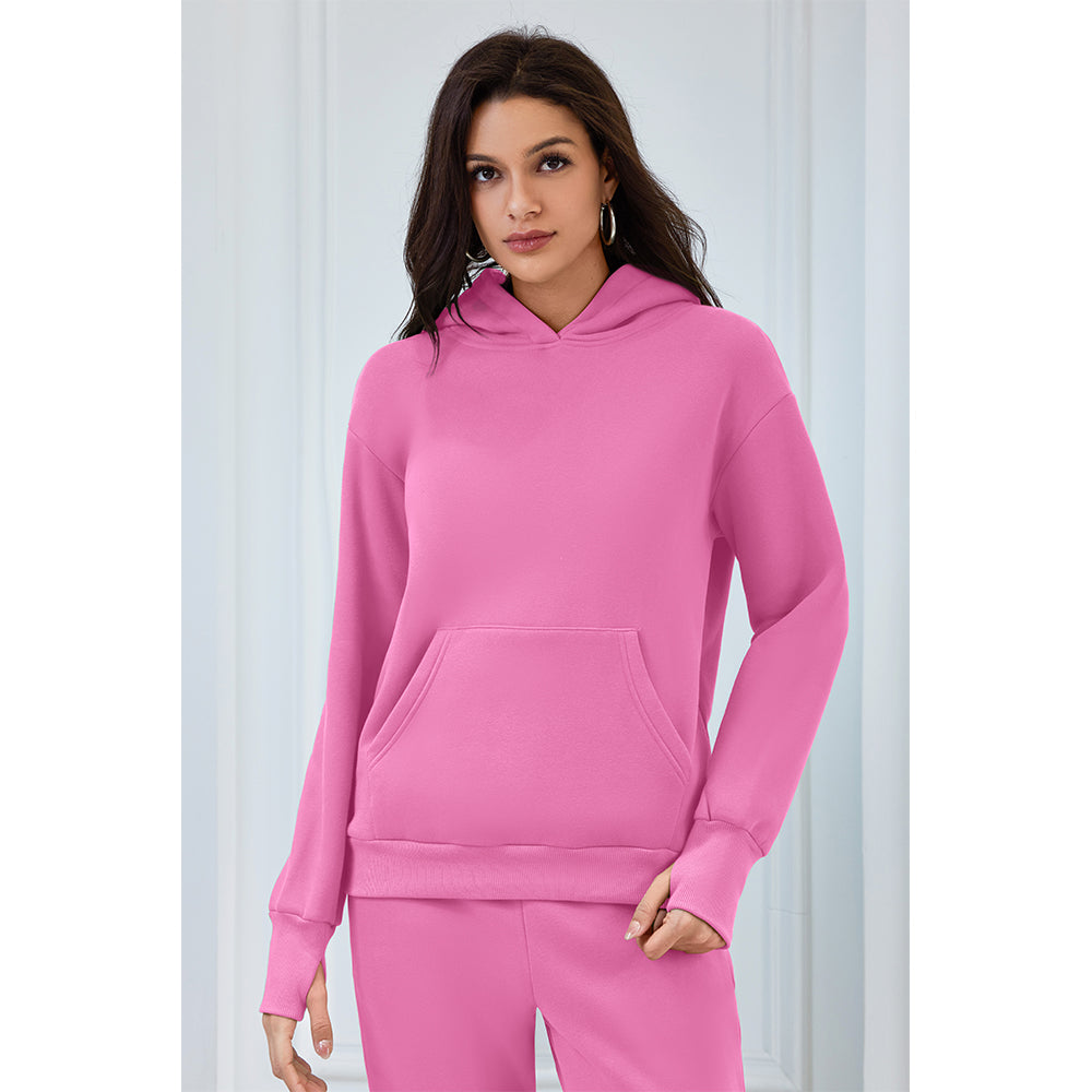 Attraco Womens 2 Piece Outfits Lounge Hoodie Sweatsuit Sets Oversized Sweatshirt with Sweatpants Tracksuit Set