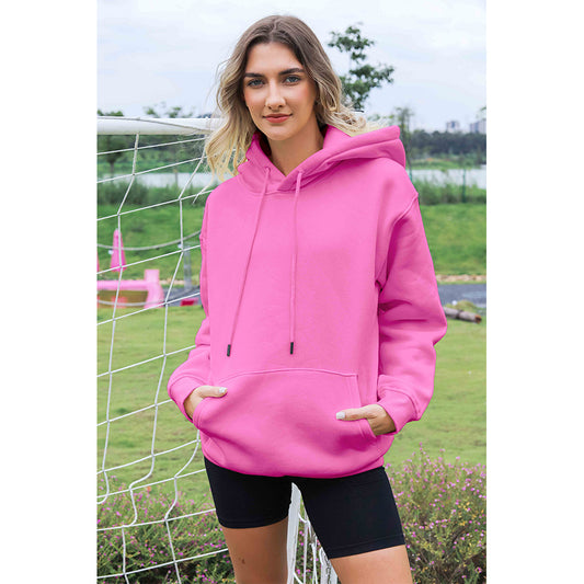 Attraco Women's Oversized Oversized Casual Drop Shoulder Pullover Hoodie Sweatshirt with Kangaroo Pocket