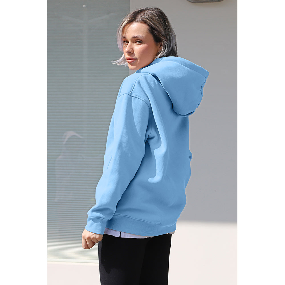 Attraco Women's Oversized Oversized Casual Drop Shoulder Pullover Hoodie Sweatshirt with Kangaroo Pocket