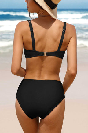 Women Twist High Waisted Bikini Swimwear-7726