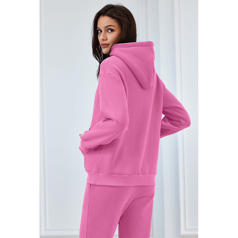 Attraco Womens 2 Piece Outfits Lounge Hoodie Sweatsuit Sets Oversized Sweatshirt with Sweatpants Tracksuit Set