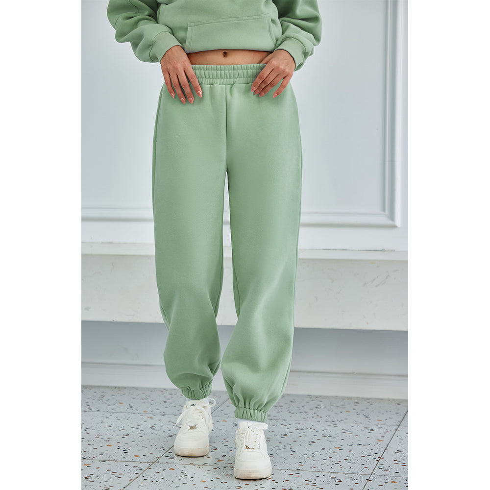 Attraco Women's Fallfreshness Unisex Airplane Model Travel Sweatpants Fleece Lined  Waistband with Side Pockets Sport Pants