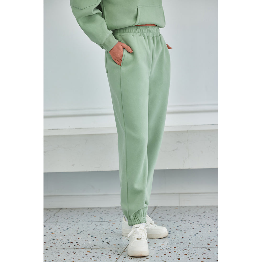 Attraco Women's Fallfreshness Unisex Airplane Model Travel Sweatpants Fleece Lined  Waistband with Side Pockets Sport Pants