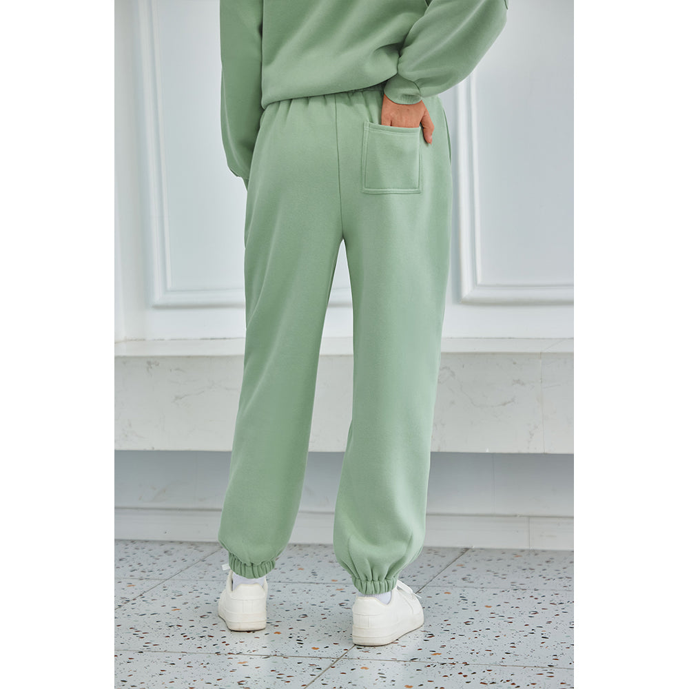 Attraco Women's Fallfreshness Unisex Airplane Model Travel Sweatpants Fleece Lined  Waistband with Side Pockets Sport Pants