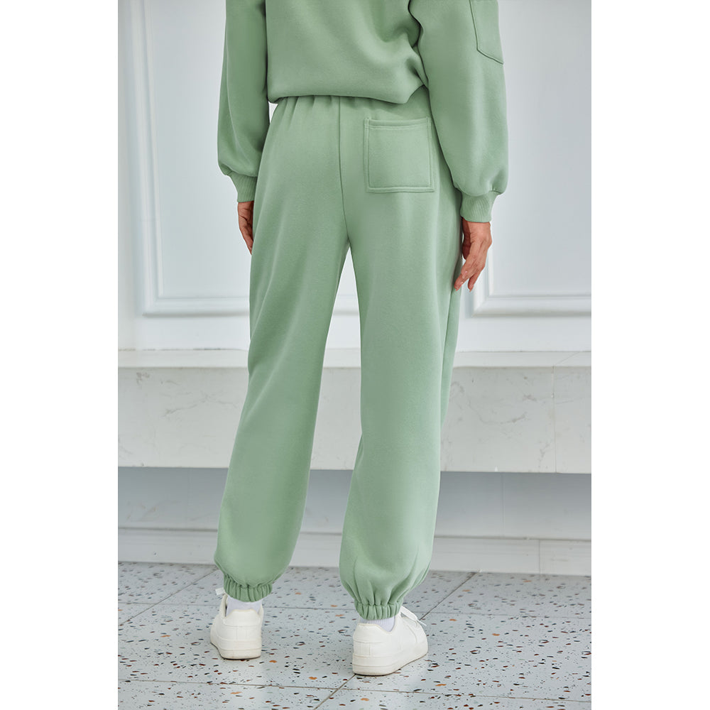 Attraco Women's Fallfreshness Unisex Airplane Model Travel Sweatpants Fleece Lined  Waistband with Side Pockets Sport Pants