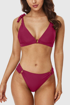 Women Sexy Triangle Bikini Set Swimwear -7496