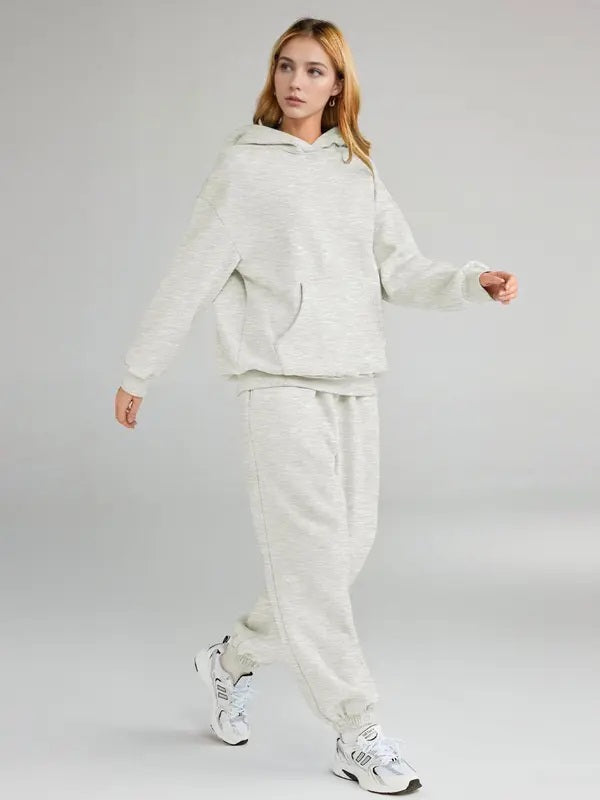 Attraco Womens 2 Piece Outfits Lounge Hoodie Sweatsuit Sets Oversized Sweatshirt Baggy Fall Fashion Sweatpants Tracksuit Set