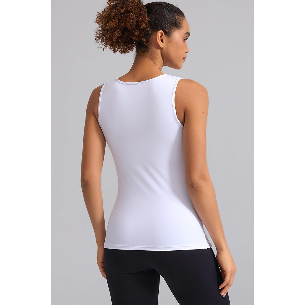 Attraco Women's Wide Strap Pregnancy Tank with Built in Bra Side Ruched Sleeveless Maternity Tank Tops  Sport Tops