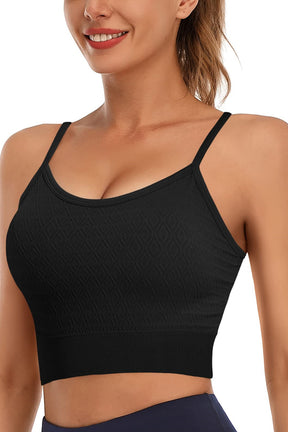 Sports Bras Seamless Padded Yoga Crop Tank Tops-6422