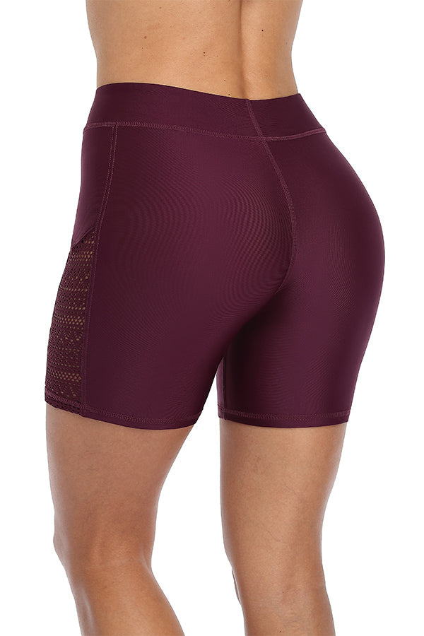 Women Mesh Crochet Bikini Bottom Swim Shorts-3598