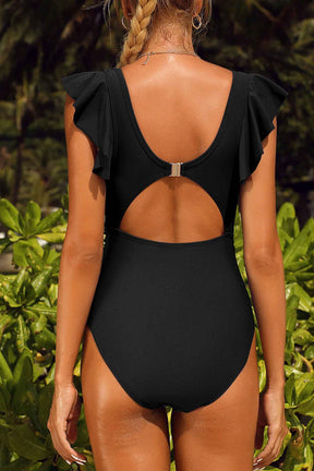 Women Ruffle One Piece Swimsuits -1568